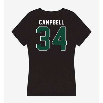 Miami - NCAA Football : Jordan Campbell - Women's V-Neck T-Shirt-1