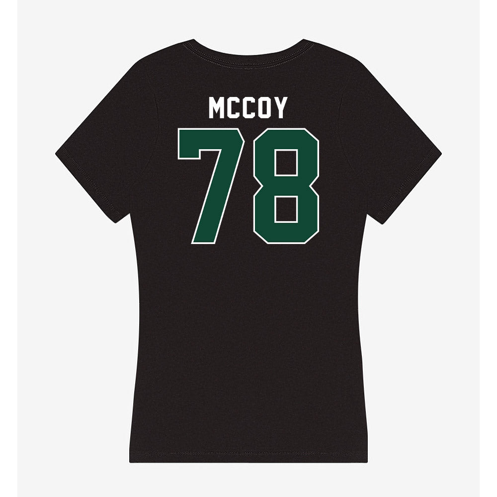 Miami - NCAA Football : Matthew McCoy - Women's V-Neck T-Shirt-1