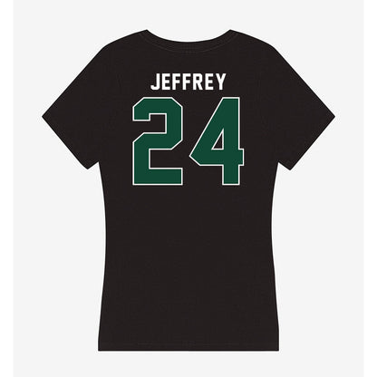 Miami - NCAA Baseball : Donavan Jeffrey - Women's V-Neck T-Shirt-1