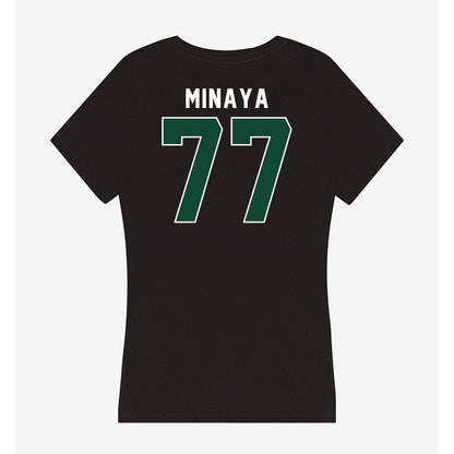 Miami - NCAA Football : Juan Minaya - Women's V-Neck T-Shirt-1