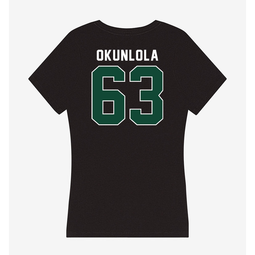 Miami - NCAA Football : Samson Okunlola - Women's V-Neck T-Shirt-1