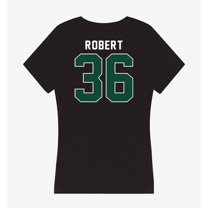 Miami - NCAA Baseball : Nick Robert - Women's V-Neck T-Shirt-1
