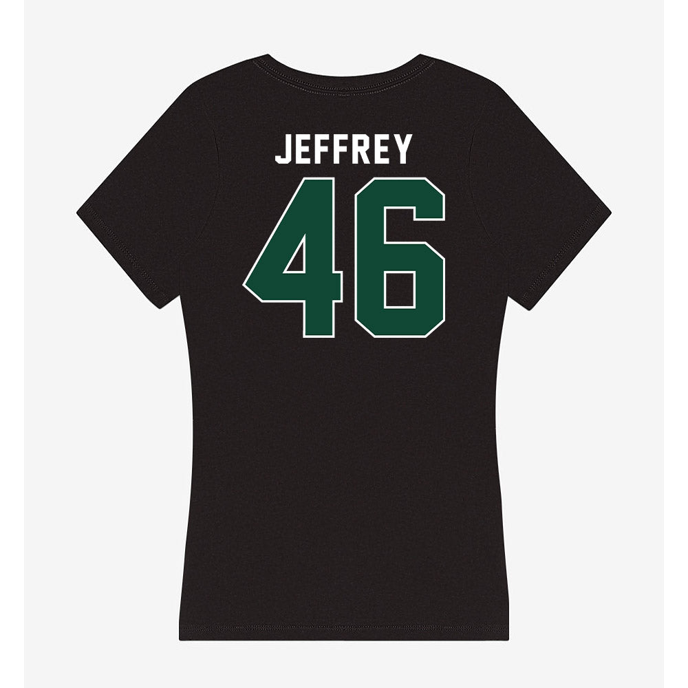Miami - NCAA Baseball : Donavan Jeffrey - Women's V-Neck T-Shirt-1