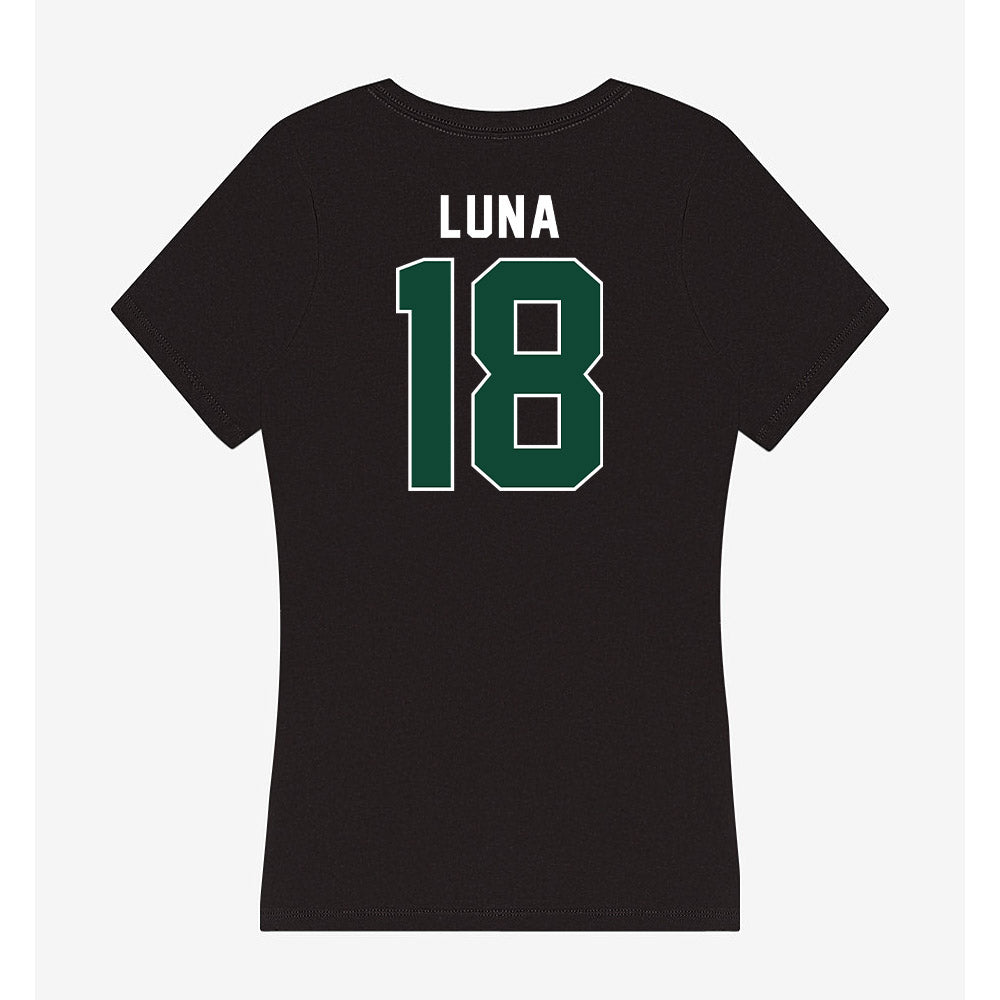 Miami - NCAA Football : Riply Luna - Women's V-Neck T-Shirt-1
