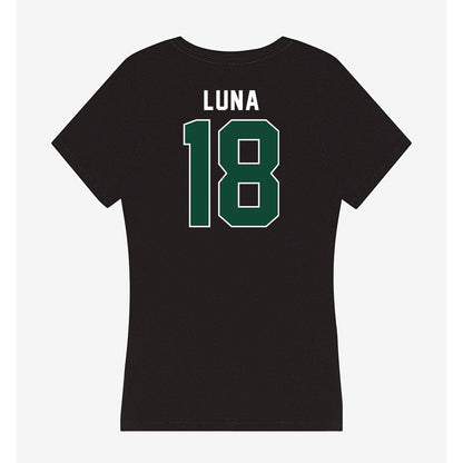 Miami - NCAA Football : Riply Luna - Women's V-Neck T-Shirt-1