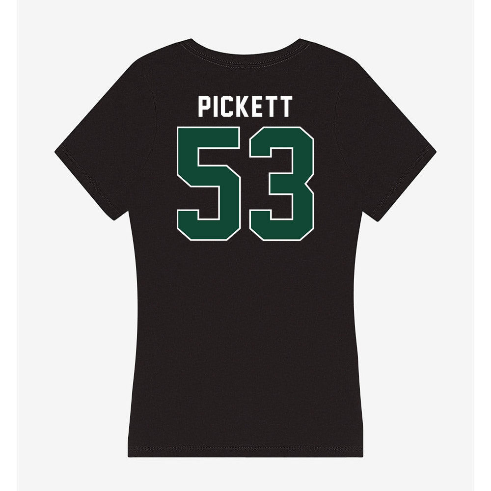 Miami - NCAA Football : Canon Pickett - Women's V-Neck T-Shirt-1