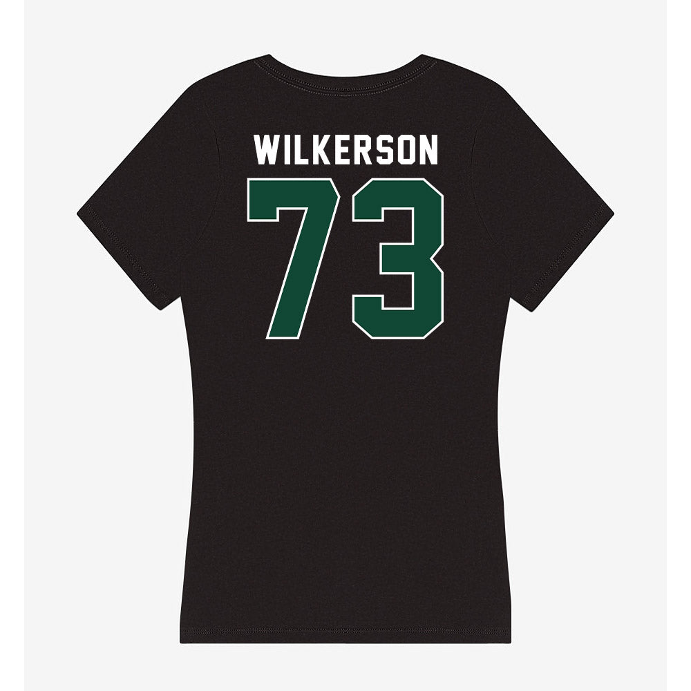 Miami - NCAA Football : Jaden Wilkerson - Women's V-Neck T-Shirt-1