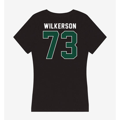 Miami - NCAA Football : Jaden Wilkerson - Women's V-Neck T-Shirt-1