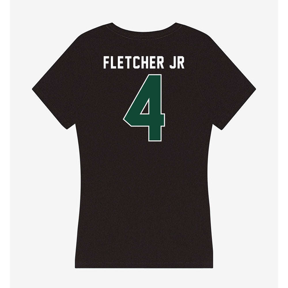 Miami - NCAA Football : Mark Fletcher Jr - Women's V-Neck T-Shirt-1