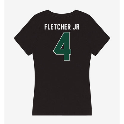 Miami - NCAA Football : Mark Fletcher Jr - Women's V-Neck T-Shirt-1