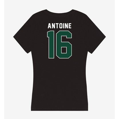 Miami - NCAA Football : Jaboree Antoine - Women's V-Neck T-Shirt-1