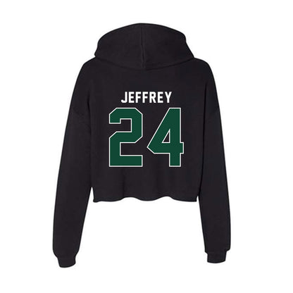 Miami - NCAA Baseball : Donavan Jeffrey - Women's Crop Fleece Hoodie-1