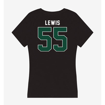 Miami - NCAA Men's Basketball : Acaden Lewis - Women's V-Neck T-Shirt-1