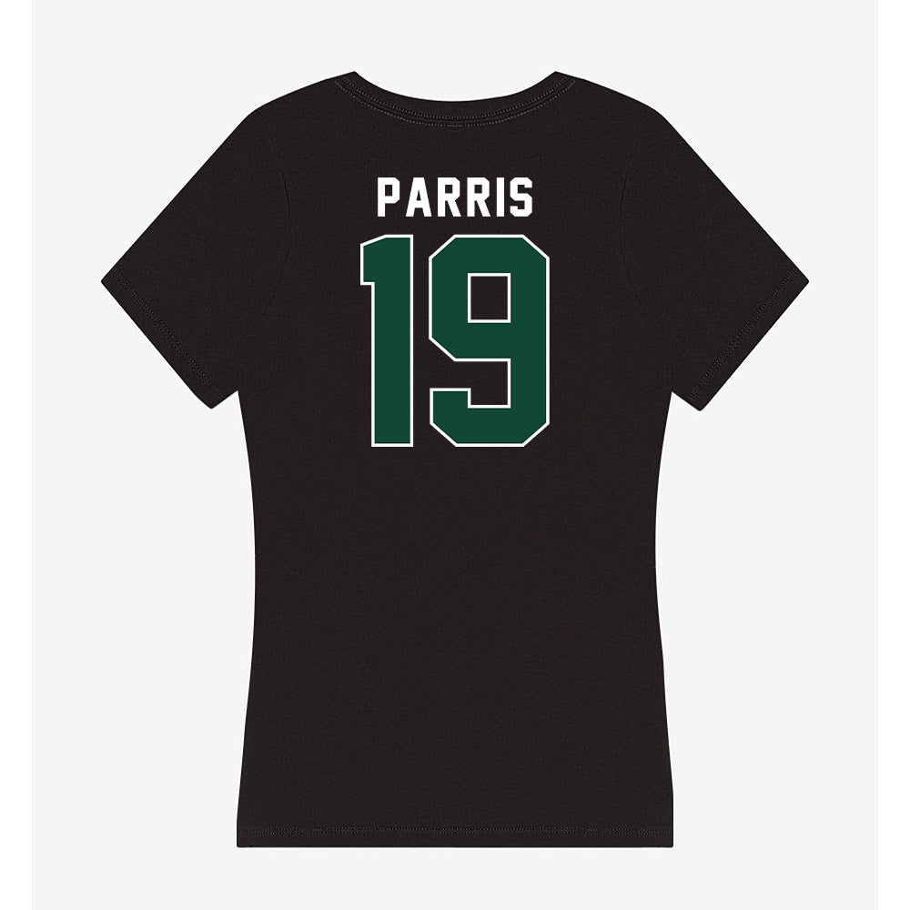 Miami - NCAA Football : Milan Parris - Women's V-Neck T-Shirt-1
