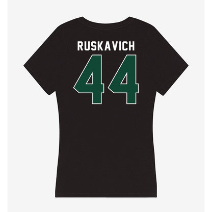 Miami - NCAA Football : Owen Ruskavich - Women's V-Neck T-Shirt-1