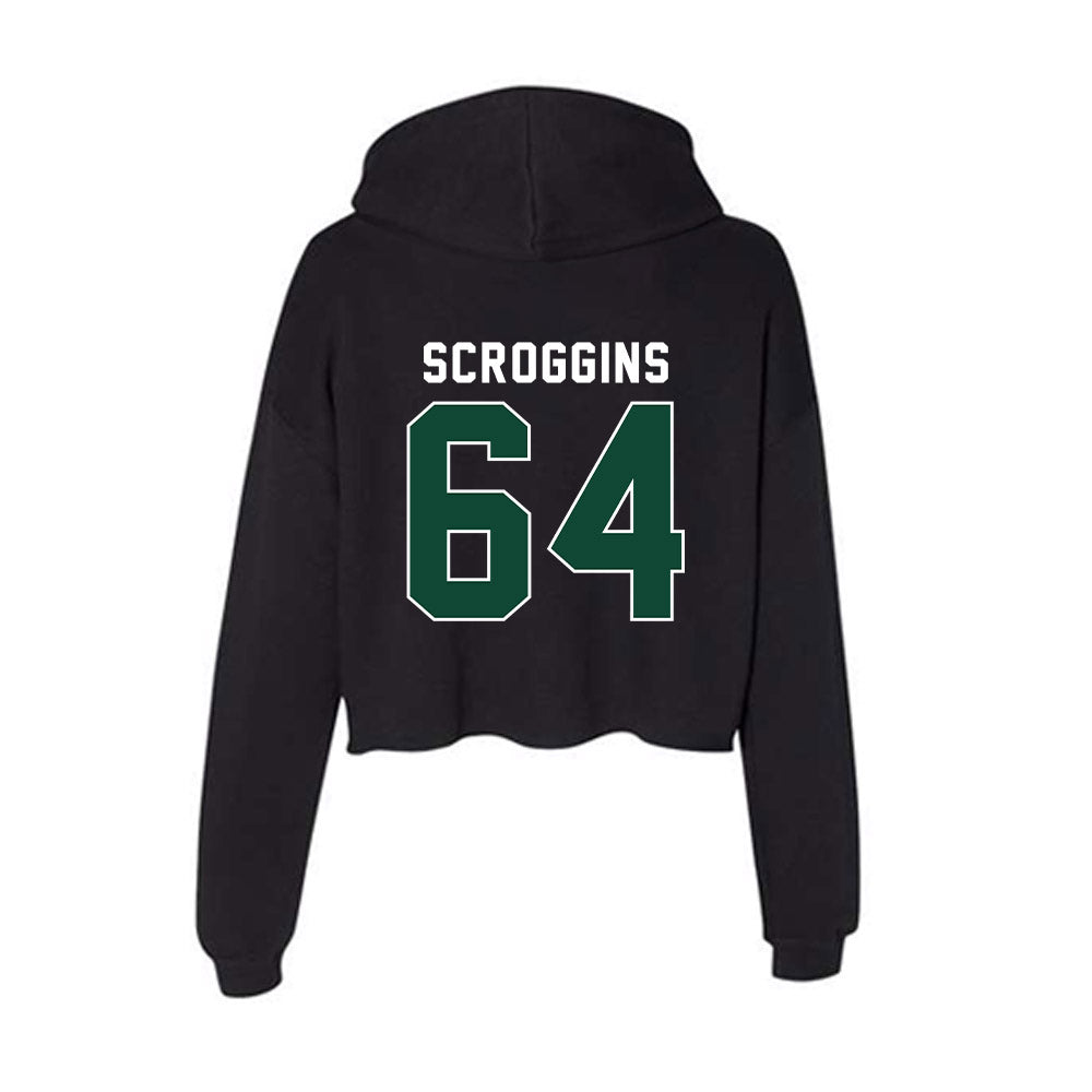 Miami - NCAA Football : Ralph Scroggins - Women's Crop Fleece Hooded Sweatshirt-1