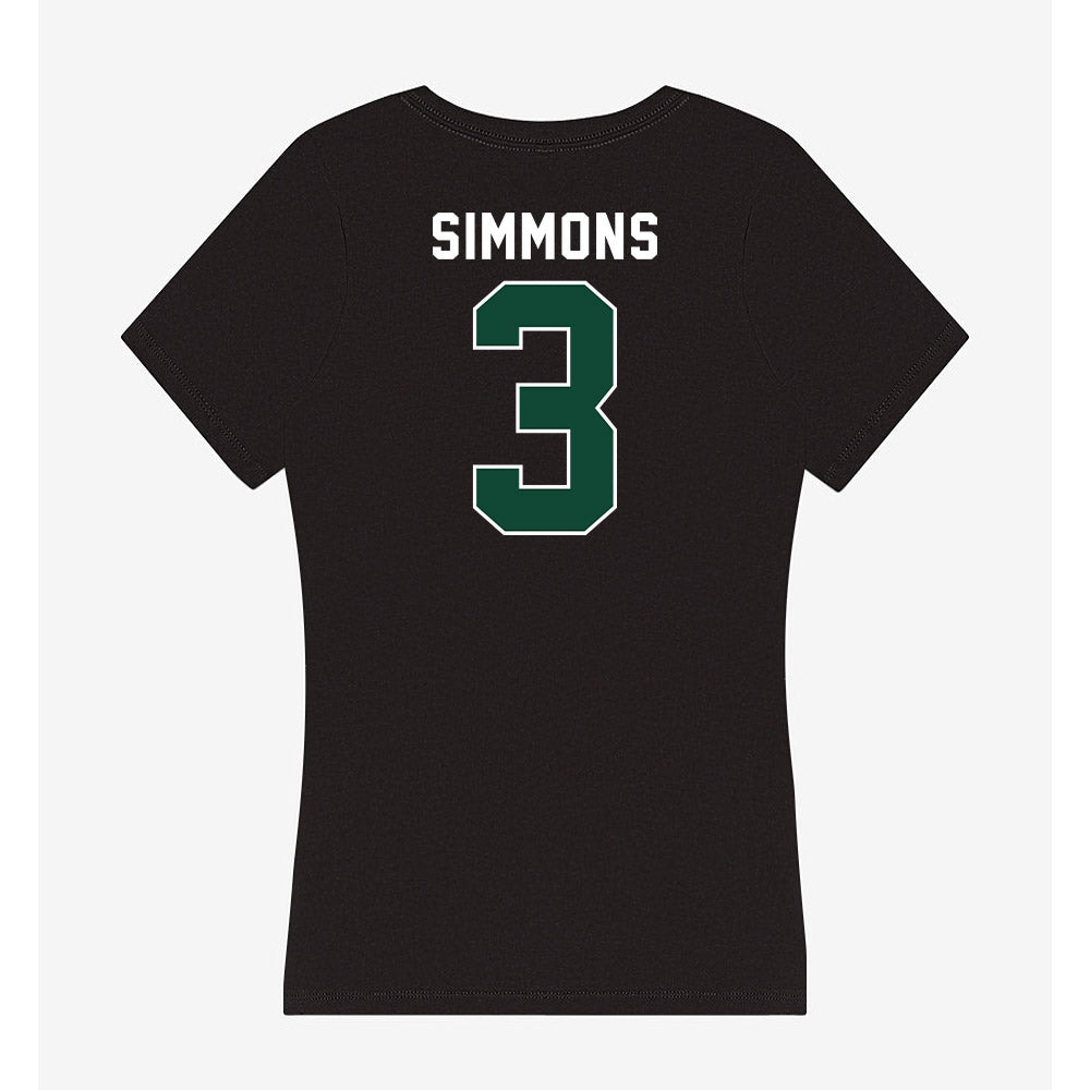 Miami - NCAA Women's Soccer : Noelle Simmons - Women's V-Neck T-Shirt-1