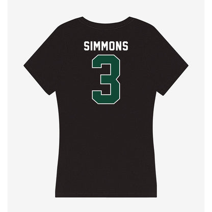 Miami - NCAA Women's Soccer : Noelle Simmons - Women's V-Neck T-Shirt-1