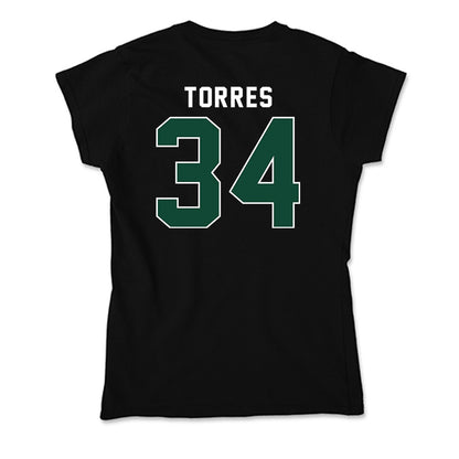 Miami - NCAA Baseball : Michael Torres - Soft Style Women’s T-Shirt-1