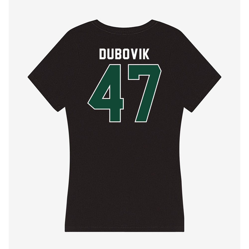 Miami - NCAA Baseball : Dylan Dubovik - Women's V-Neck T-Shirt-1