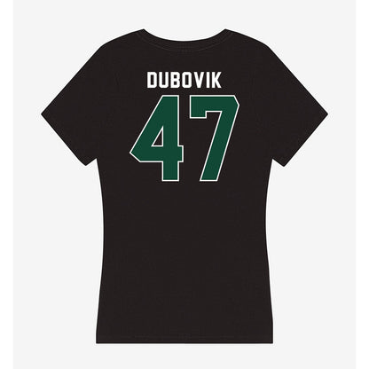 Miami - NCAA Baseball : Dylan Dubovik - Women's V-Neck T-Shirt-1