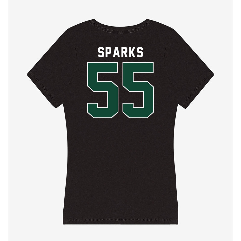 Miami - NCAA Football : JJ Sparks - Women's V-Neck T-Shirt-1