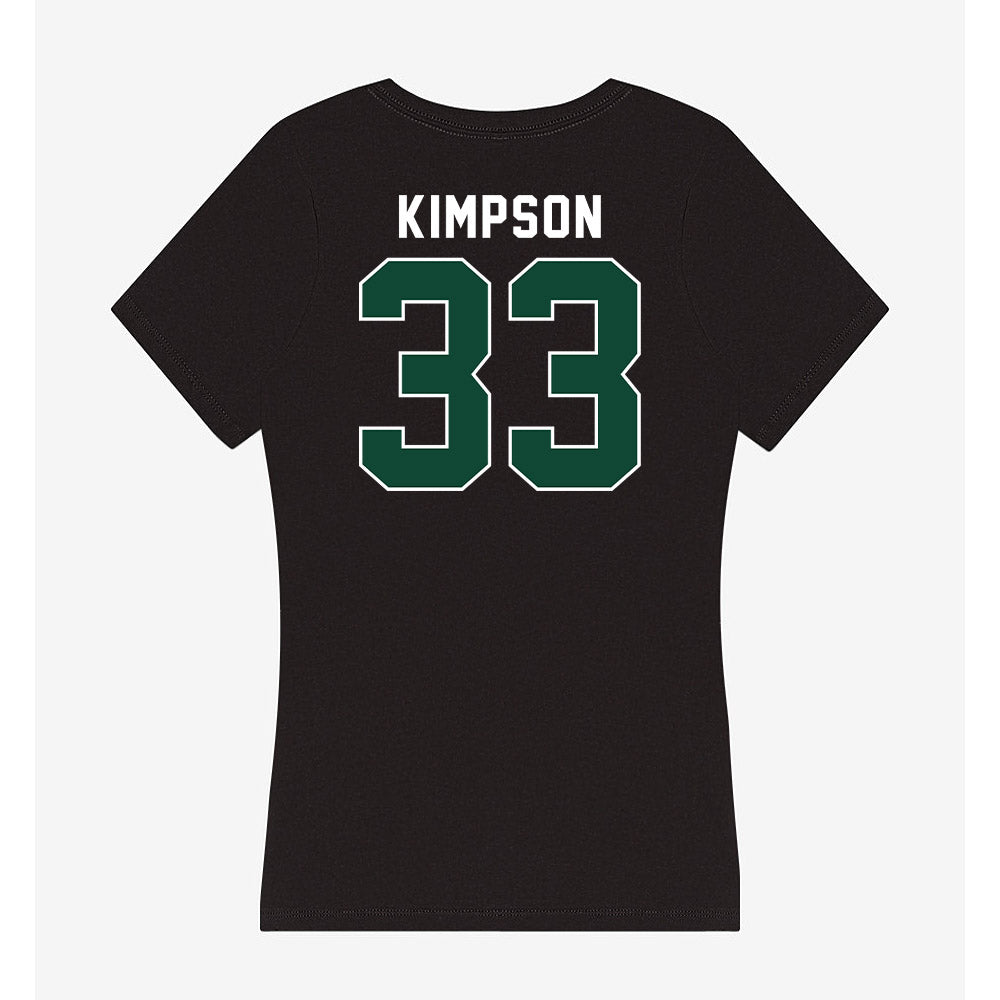 Miami - NCAA Women's Basketball : Amarachi Kimpson - Women's V-Neck T-Shirt-1