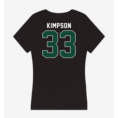 Miami - NCAA Women's Basketball : Amarachi Kimpson - Women's V-Neck T-Shirt-1