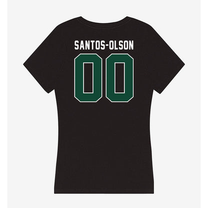 Miami - NCAA Baseball : Sebastian Santos-Olson - Women's V-Neck T-Shirt-1