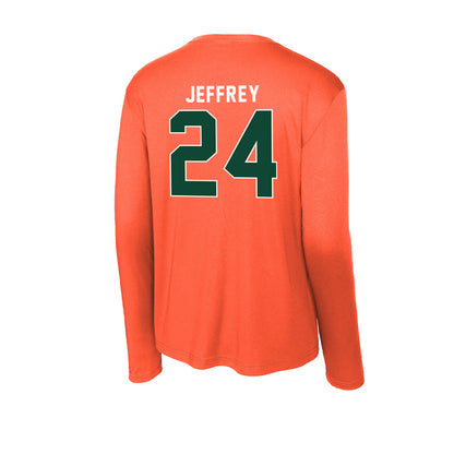 Miami - NCAA Baseball : Donavan Jeffrey - Activewear Long Sleeve T-Shirt-1