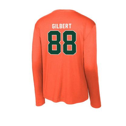 Miami - NCAA Football : Luka Gilbert - Activewear Long Sleeve T-Shirt-1