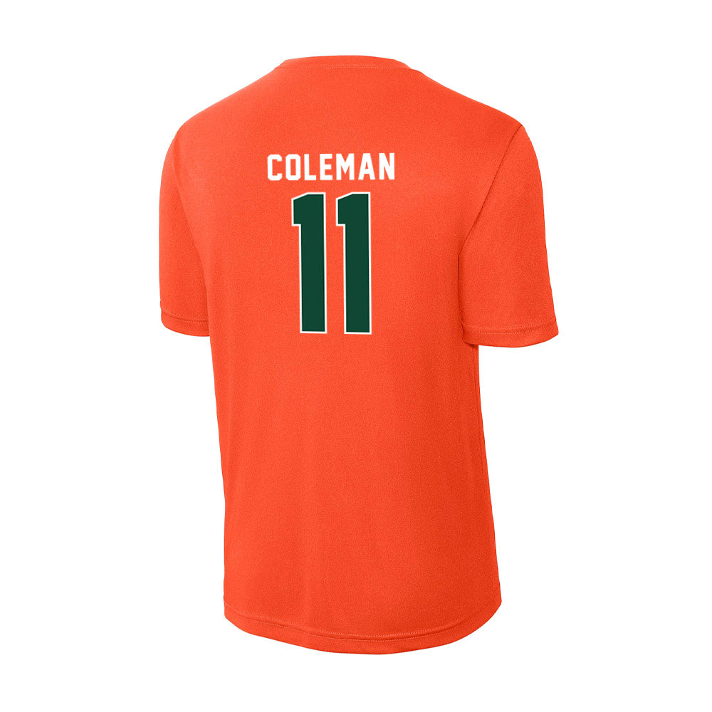 Miami - NCAA Football : Dereon Coleman - Activewear T-Shirt-1