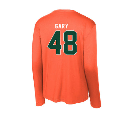 Miami - NCAA Baseball : Bennett Gary - Activewear Long Sleeve T-Shirt-1