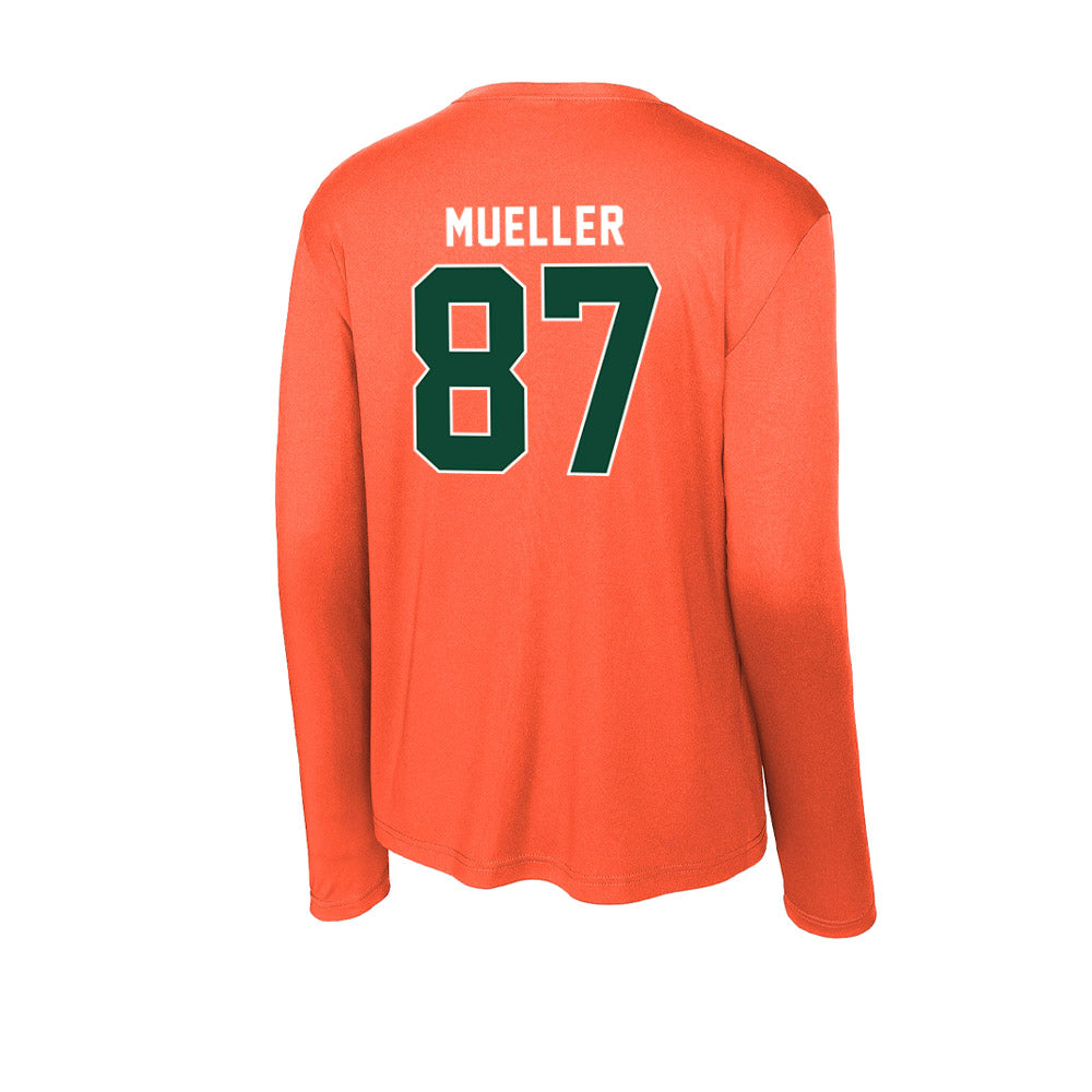 Miami - NCAA Football : Gavin Mueller - Activewear Long Sleeve T-Shirt-1