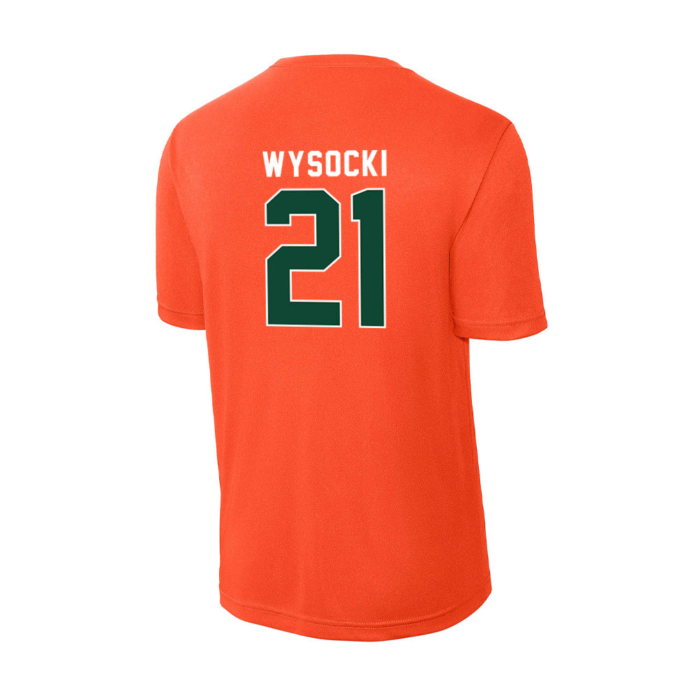 Miami - NCAA Women's Soccer : Carlie Wysocki - Activewear T-Shirt-1