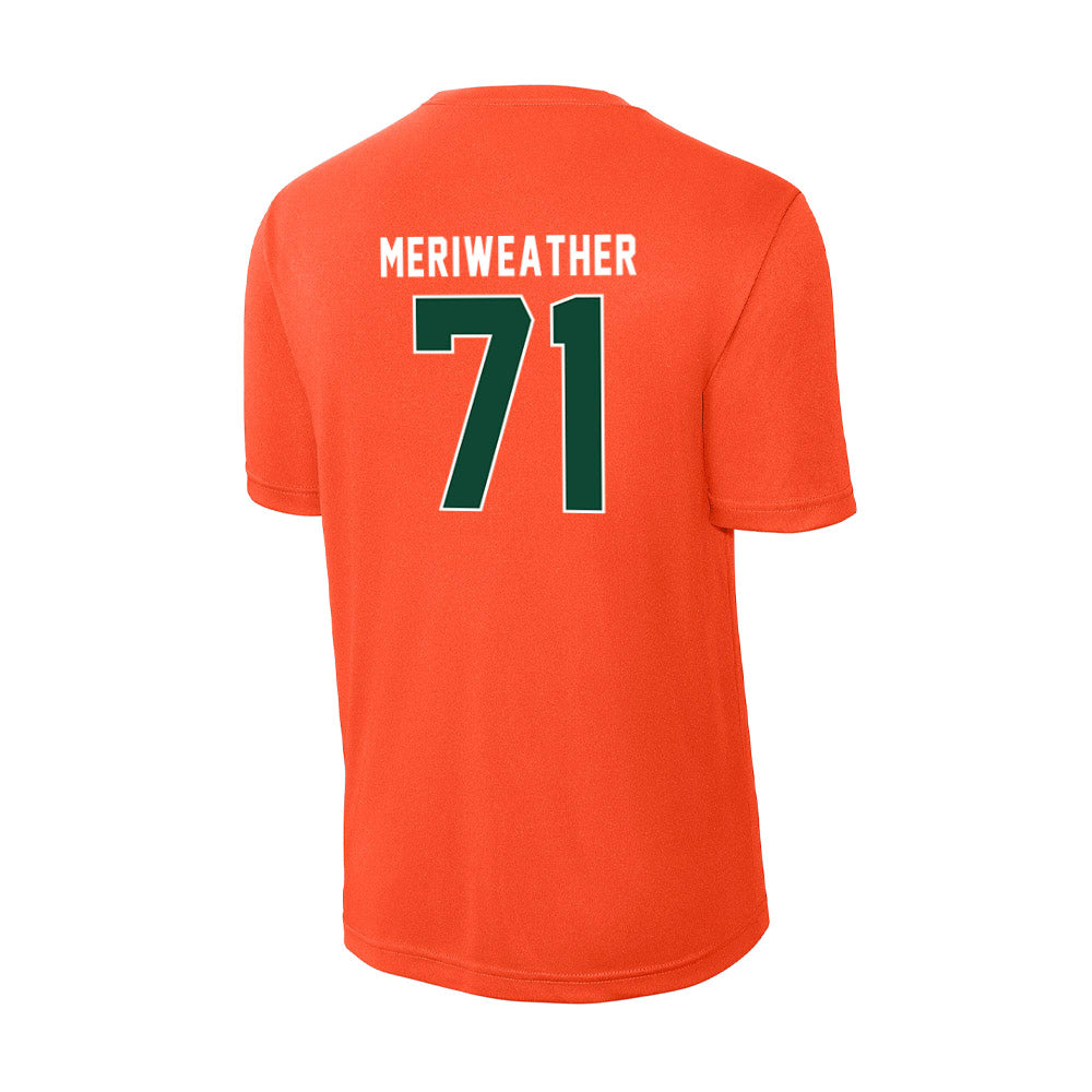 Miami - NCAA Football : Jamal Meriweather - Activewear T-Shirt-1