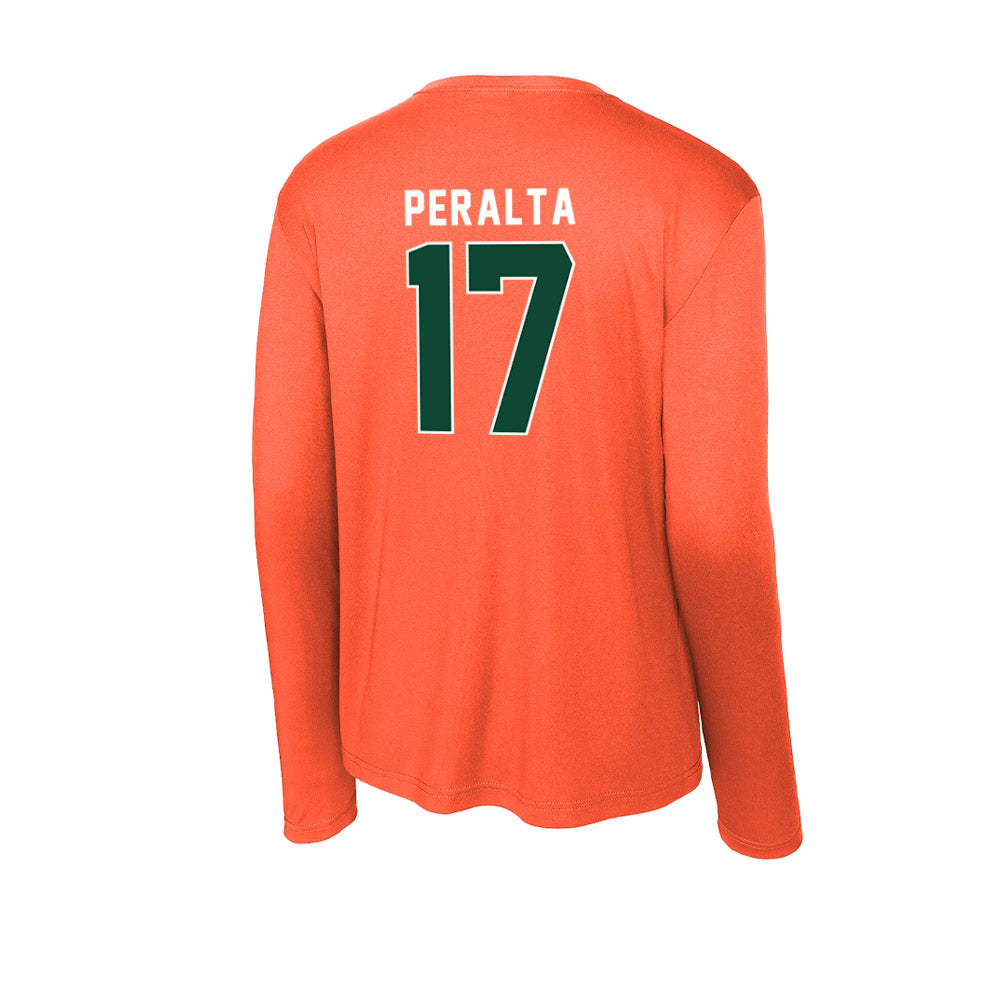 Miami - NCAA Baseball : Fabio Peralta - Activewear Long Sleeve T-Shirt-1