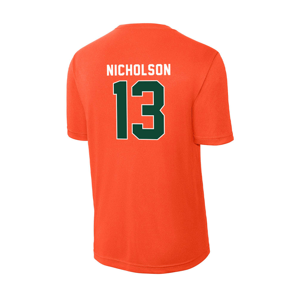 Miami - NCAA Women's Soccer : Crosby Nicholson - Activewear T-Shirt-1