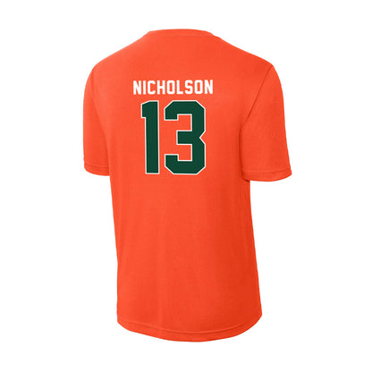 Miami - NCAA Women's Soccer : Crosby Nicholson - Activewear T-Shirt-1