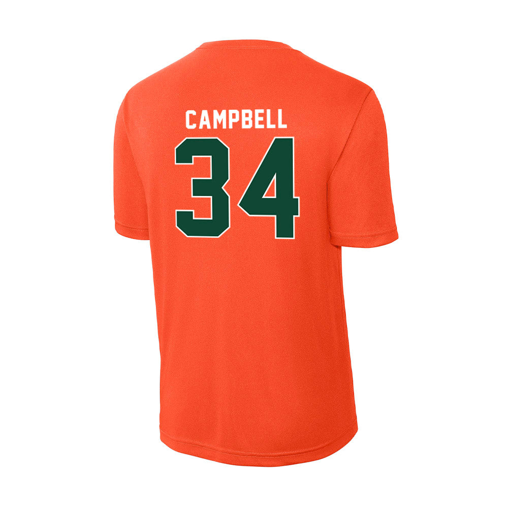 Miami - NCAA Football : Jordan Campbell - Activewear T-Shirt-1