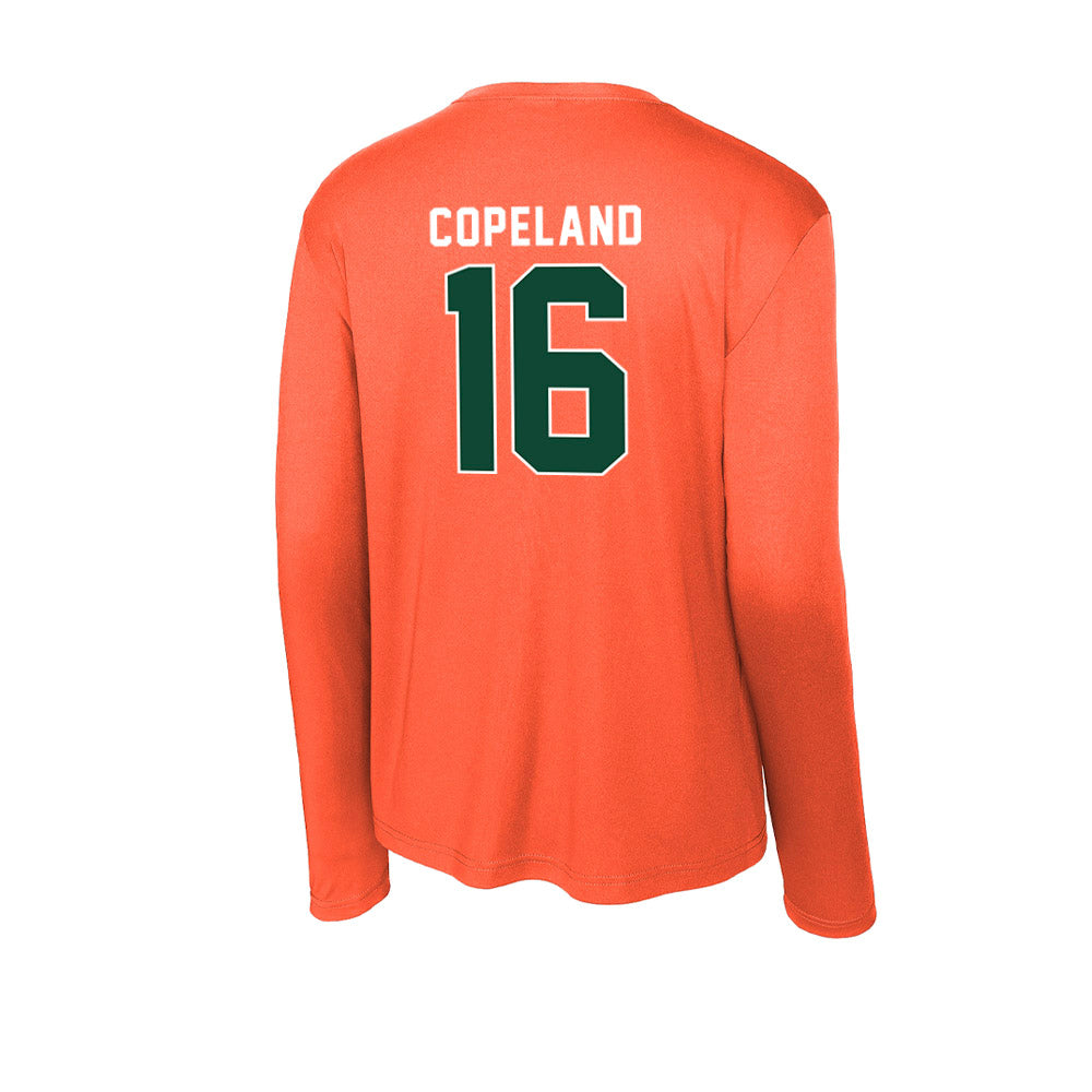 Miami - NCAA Baseball : Cian Copeland - Activewear Long Sleeve T-Shirt-1