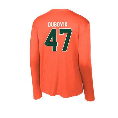 Miami - NCAA Baseball : Dylan Dubovik - Activewear Long Sleeve T-Shirt-1
