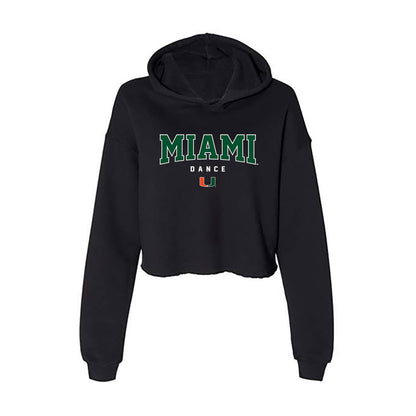 Miami - NCAA Dance Team : Kristabella Rodriguez - Women's Crop Fleece Hoodie-0