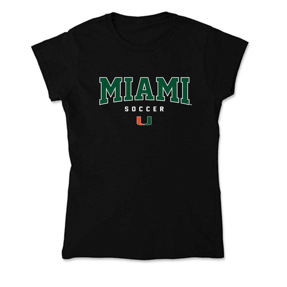 Miami - NCAA Women's Soccer : Carlie Wysocki - Soft Style Women’s T-Shirt-0