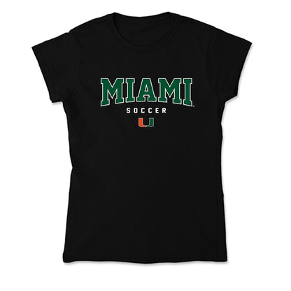 Miami - NCAA Women's Soccer : Carlie Wysocki - Soft Style Women’s T-Shirt-0