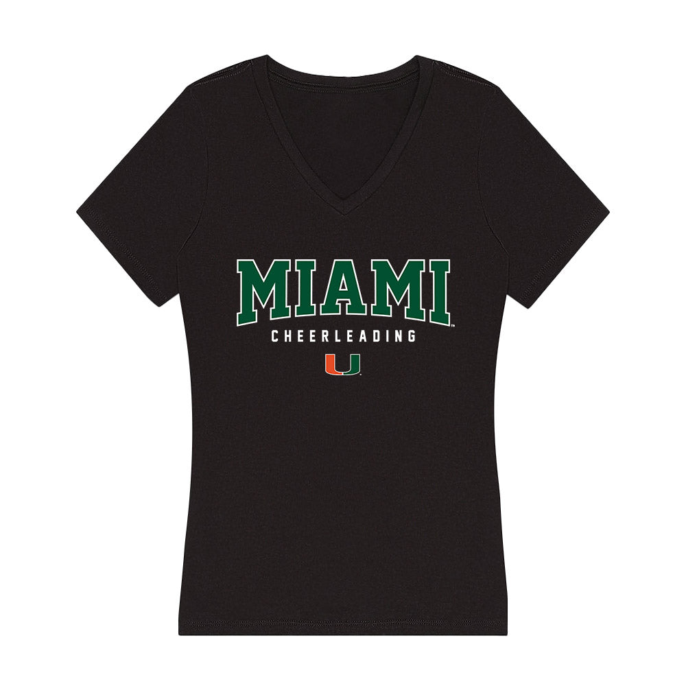 Miami - NCAA Cheerleading : Bella Yetts - Women's V-Neck T-Shirt-0