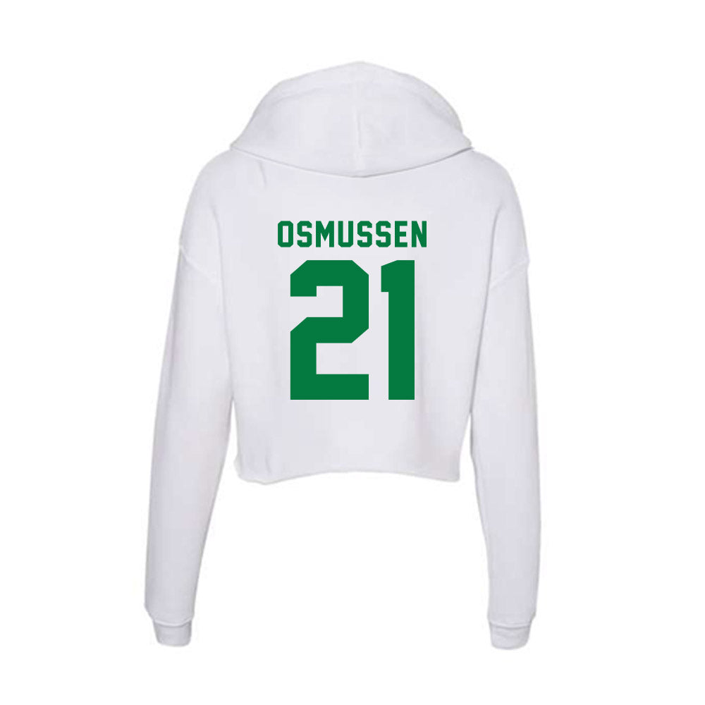 Oregon - NCAA Women's Soccer : Ella Osmussen - Women's Crop Fleece Hoodie-1