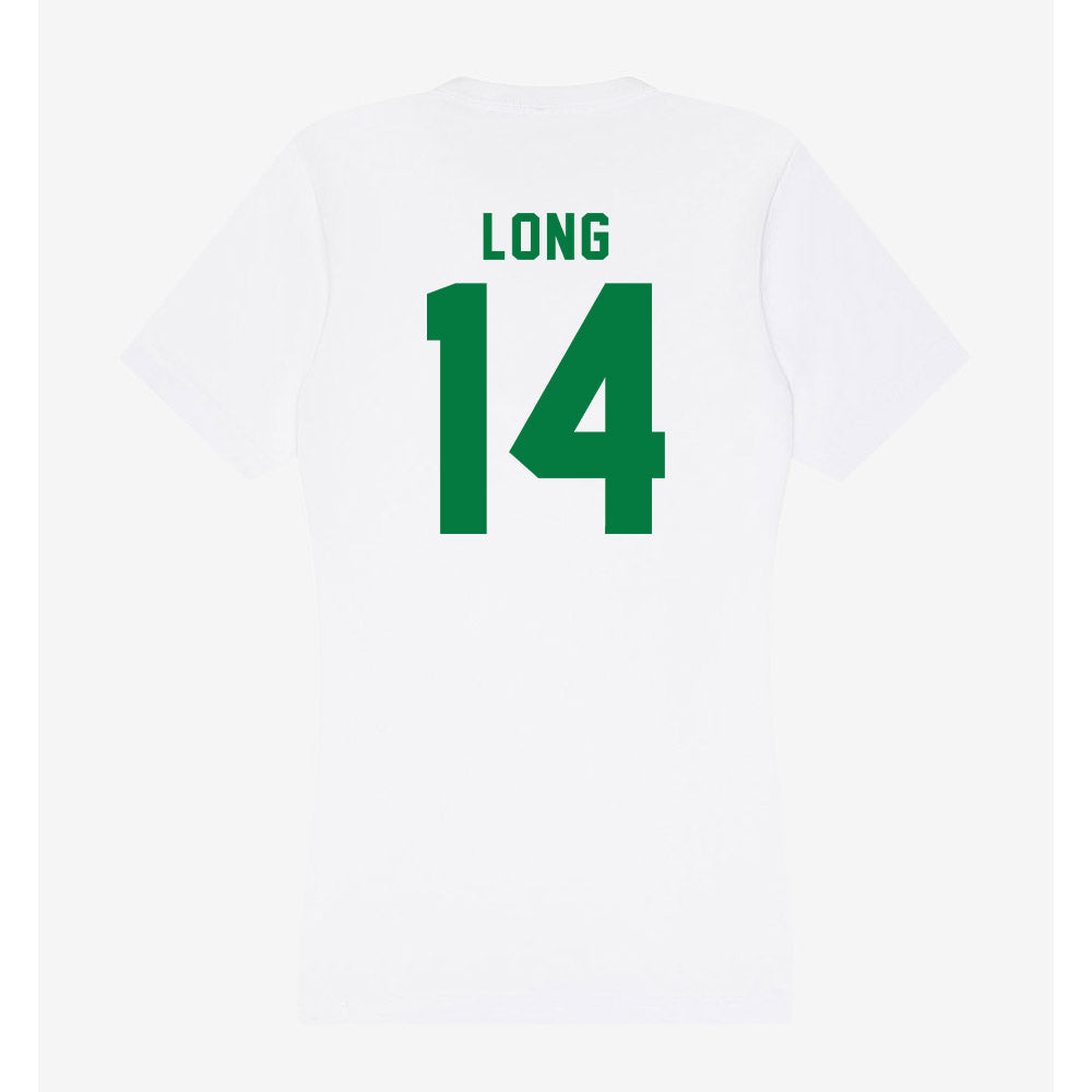 Oregon - NCAA Women's Basketball : Ari Long - Women's V-Neck T-Shirt-1