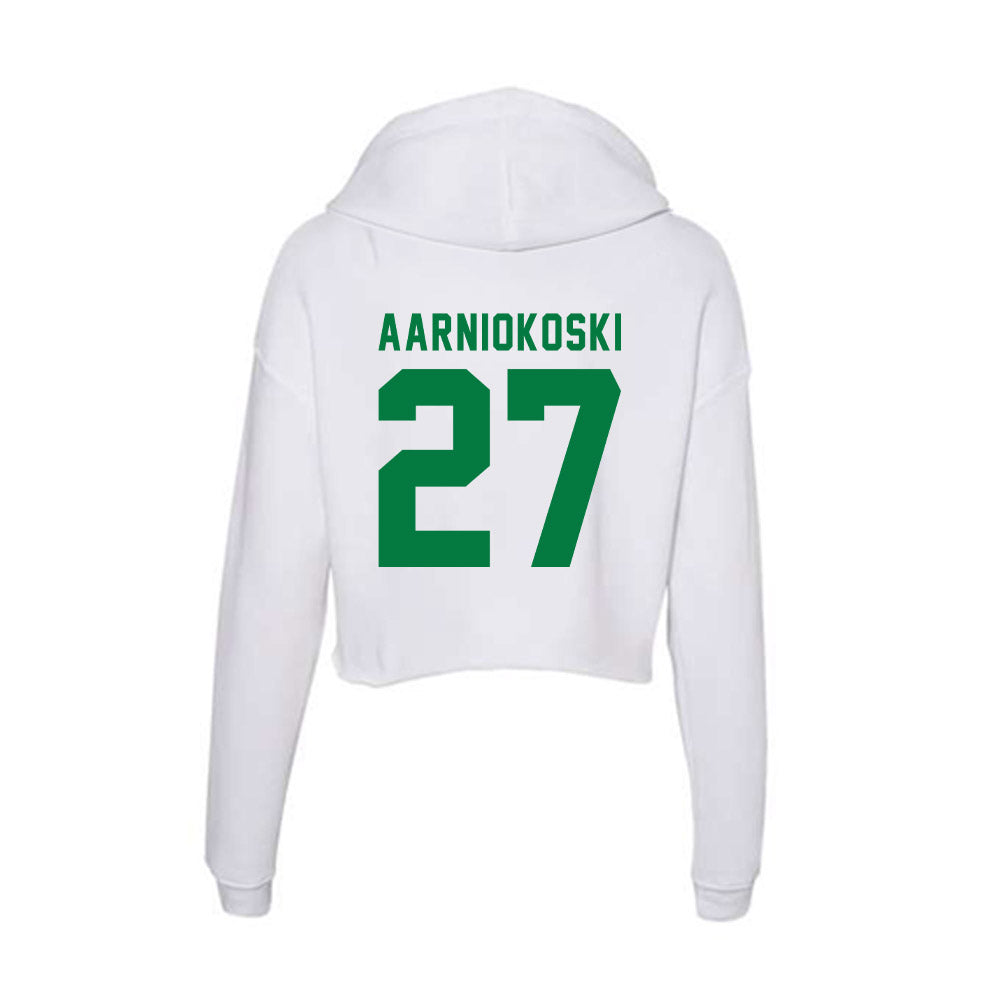 Oregon - NCAA Beach Volleyball : Serena Aarniokoski - Women's Crop Fleece Hoodie-1