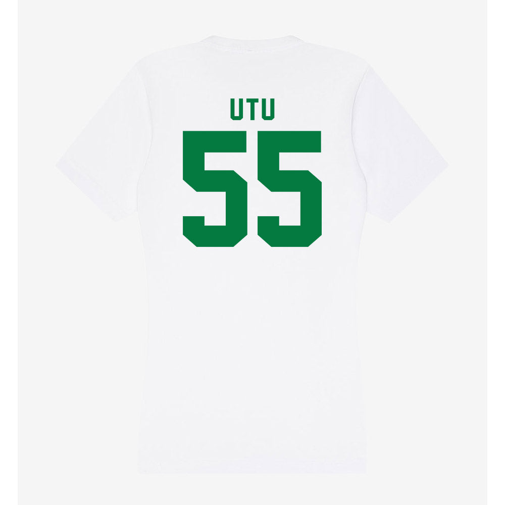 Oregon - NCAA Football : Douglas Utu - Women's V-Neck T-Shirt-1